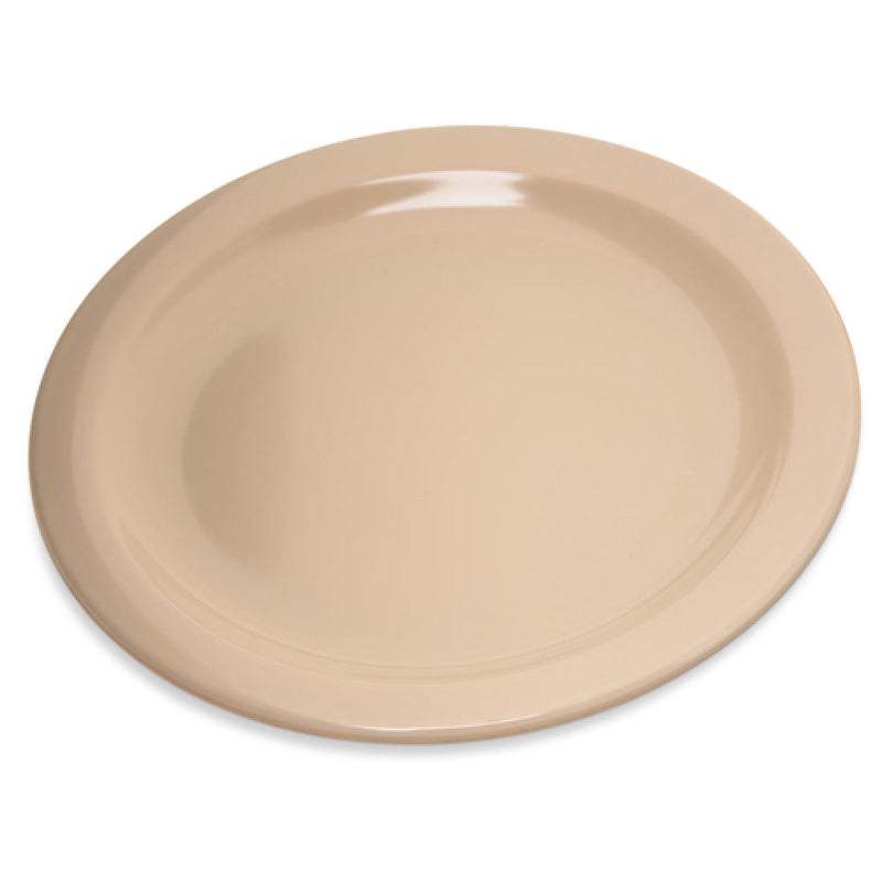 Carlisle 4350325 7-1/5 Inch Diameter Tan Reinforced Plastic Salad Plate