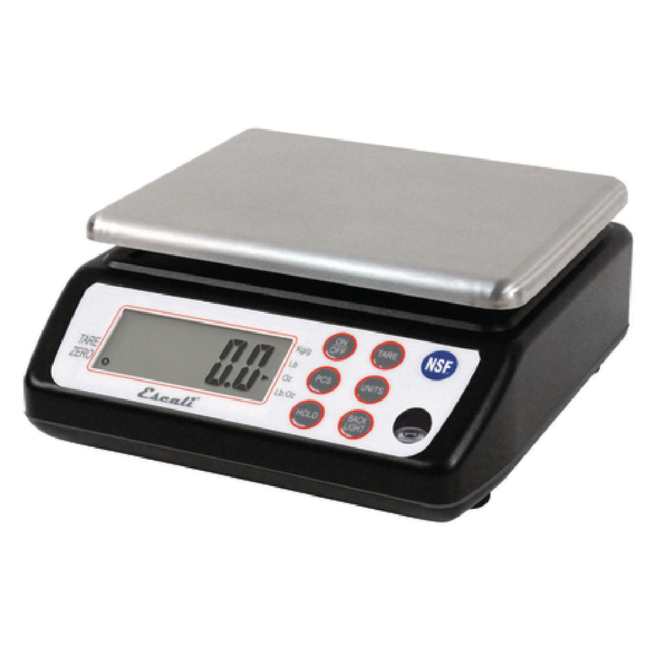 Carlisle SCDG33BK 8-1/4 Inch Square Professional Digital Scale with Parts Counting Features