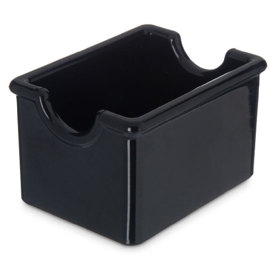 Carlisle 455003 3-3/7 Inch Sugar Packet Caddy Durable Plastic Black with Dishwasher Safe