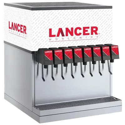 Lancer CED 2508 Post-Mix Dispenser, 8 Valves