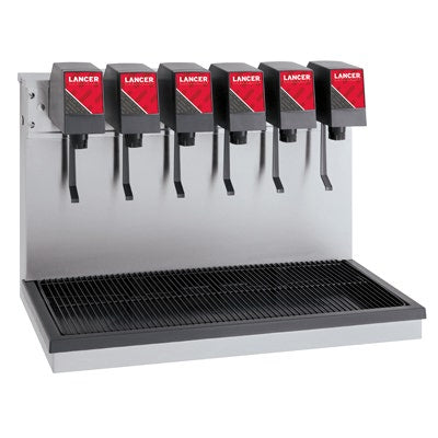 Lancer 306 Island Base Soda Dispenser - 6 Valve Post-Mix Fountain for QSR and C-Stores