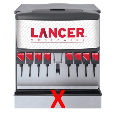 Lancer IBD30H Dispenser Cube Ice, 8 Valve