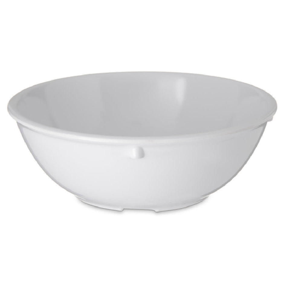 Carlisle 4352102 14 Oz Nappie Bowl White Melamine with Reinforced Rim