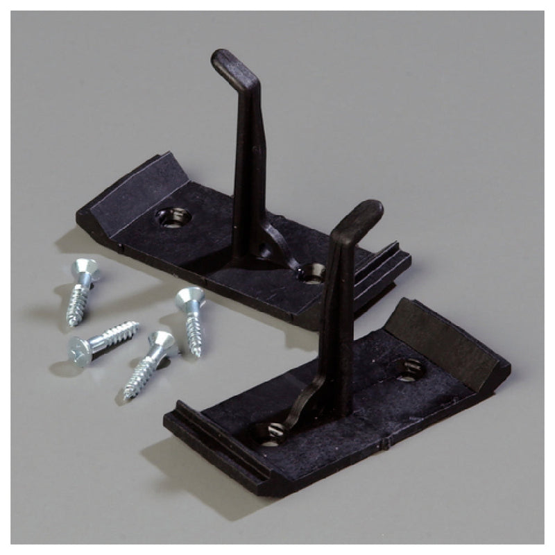Carlisle 4073300 1-3/4 Inch Broom Brush Replacement Hook Plastic with Screws 2 Packs