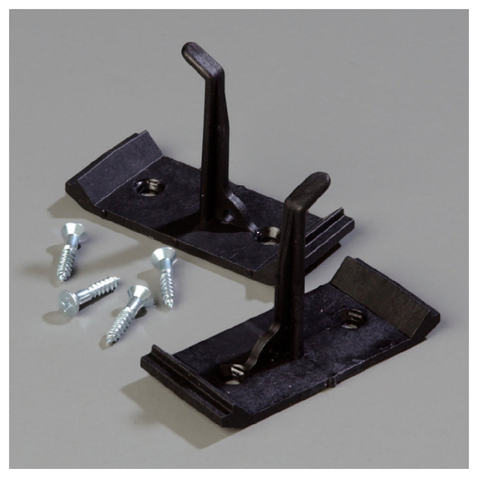 Carlisle 4073300 1-3/4 Inch Broom Brush Replacement Hook Plastic with Screws 2 Packs