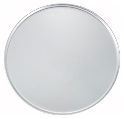 Winco APZC-16 16 Inch Diameter Round Coupe Pizza Pan Aluminum