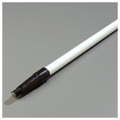 Carlisle 4022002 60 Inch Fiberglass Tapered Handle White Mop Broom Squeegee