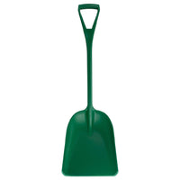 Carlisle 41077EC09 14 Inch Ice Shovel One-piece Plastic Green