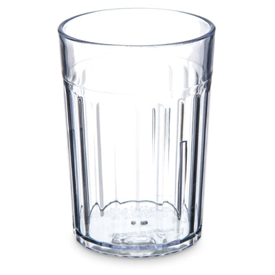 Carlisle 110807 8 Oz Fluted Tumbler Plastic Clear Dishwasher Safe and Recyclable