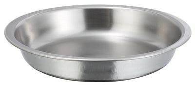 Winco 203-FP 4 Quart Round Food Pan Stainless Steel for Food Prep