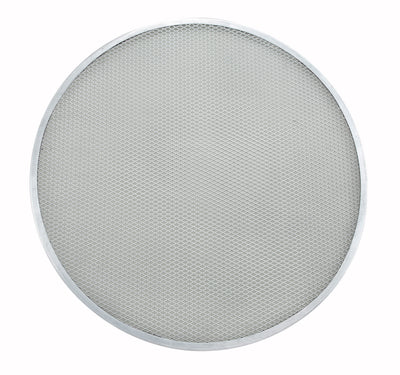 Winco APZS-19 19 Inch Diameter Seamless Aluminum Pizza Screen with Crispy Crust