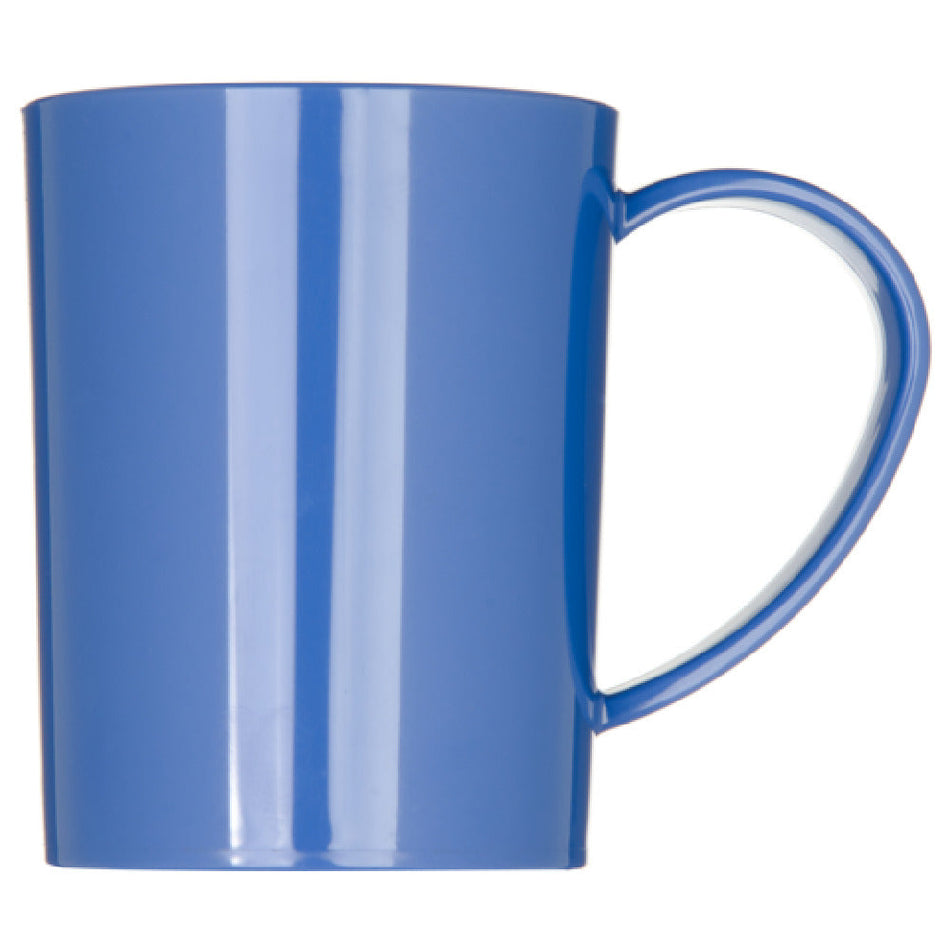 Carlisle 4306614 8 Oz Mug Tritan Plastic Easy Grip Handle Ocean Blue BPA Free