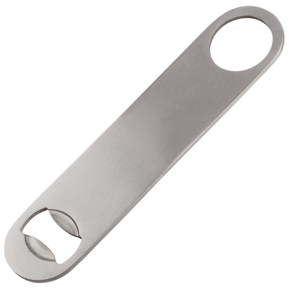 Winco CO-301 7 Inch Flat Bottle Opener Stainless Steel with Ergonomic Design