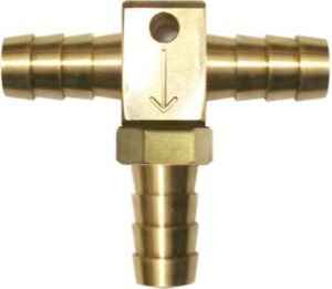 Micro Matic MV042 3/8 Inch Check Valve Tee Fittings Stainless Steel with Backflow Prevention