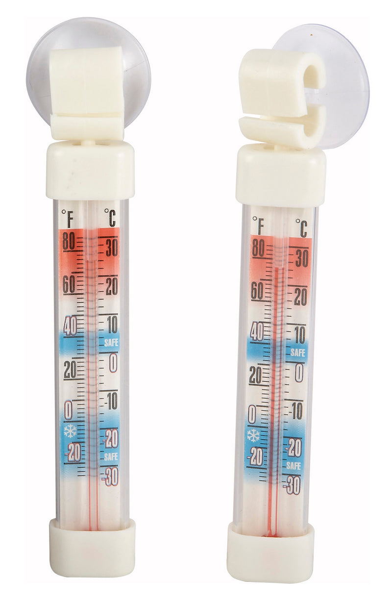 Winco TMT-RF1 Tube Style Refrigerator/Freezer Thermometer with Suction Cup