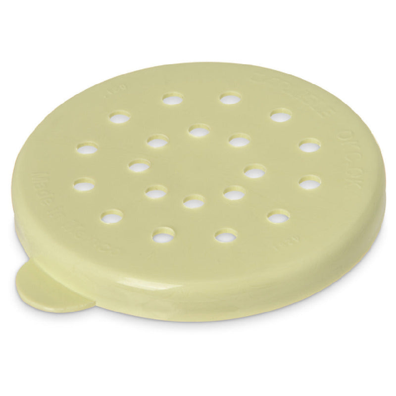 Carlisle 426104 Cheese Dredge Lid with Impact Resistant Polyethylene Yellow