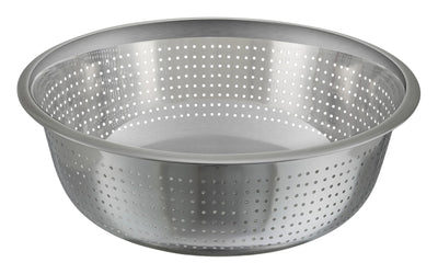 Winco CCOD-15S 15 Inch Diameter Chinese Colander with 2.5mm Holes Stainless Steel