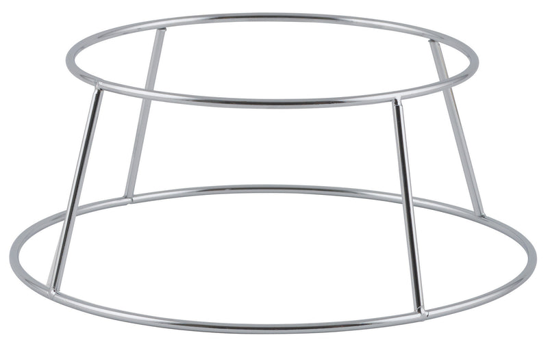 Winco SFR-4 7-3/8 Inch Diameter Seafood Tray Rack Chrome Metal Design