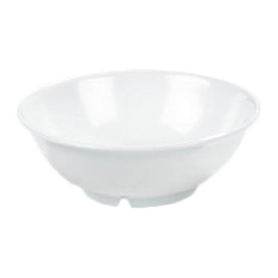 Carlisle 4373702 24 oz. Serving Bowl White Melamine Footed Break-resistant