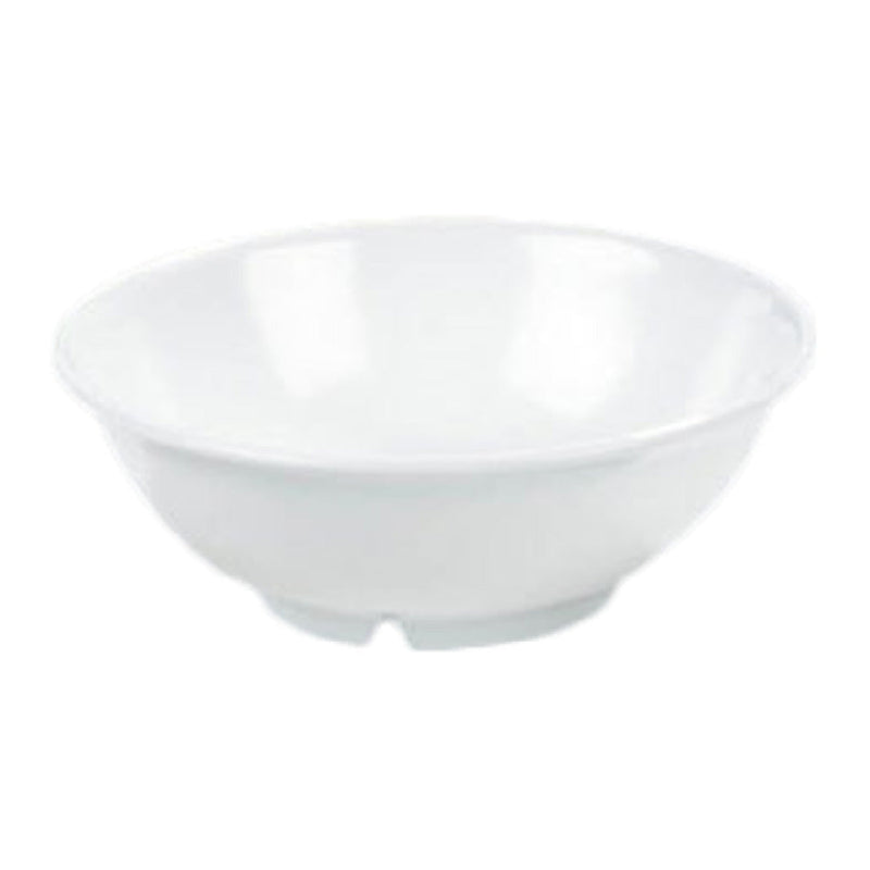 Carlisle 4373902 57 Oz. Break-Resistant Serving Bowl White Melamine Footed