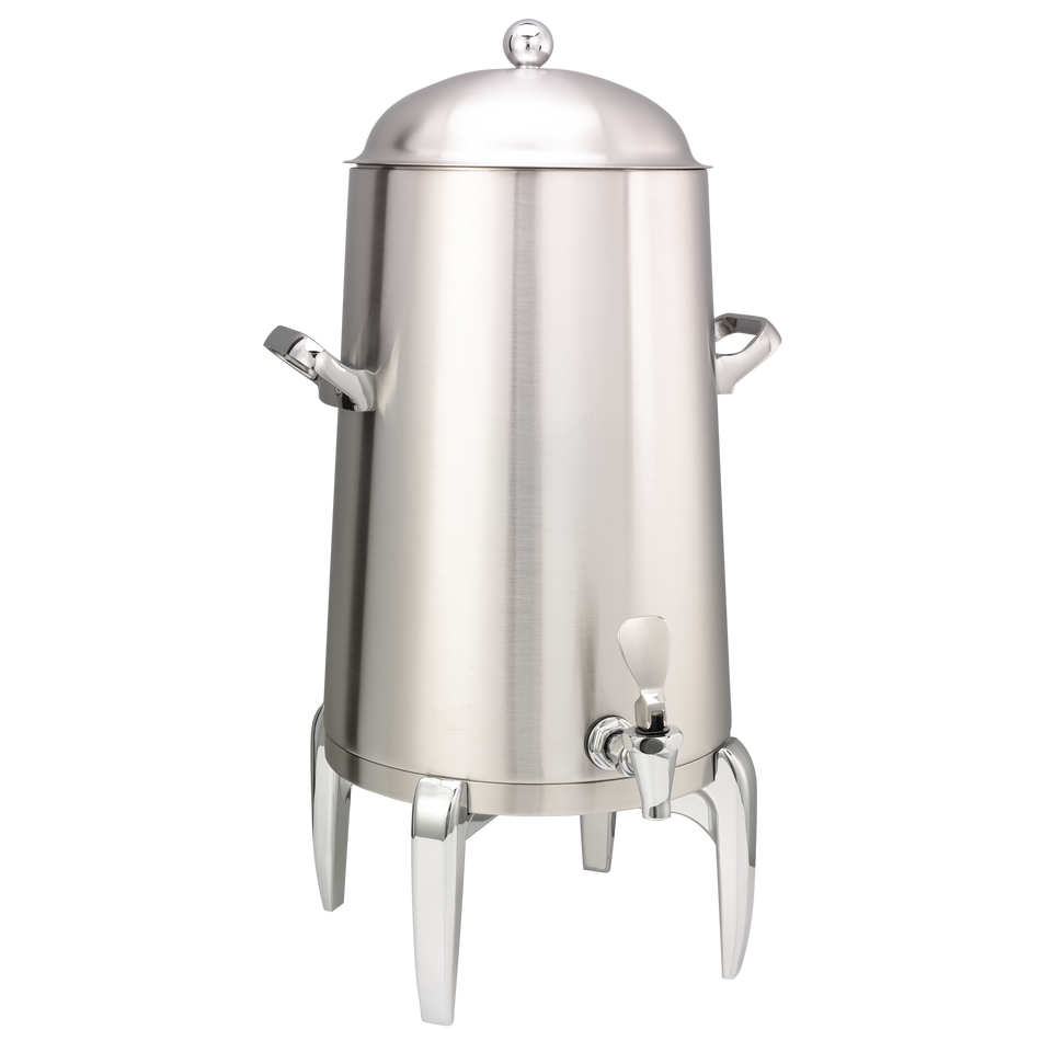 Flame Free™ Thermo-Urn™ 5-Gallon Vacuum Insulated Urn with Modern Legs and Domed Lid in Brushed Stainless