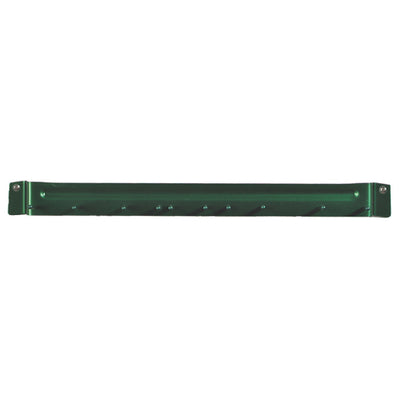 Carlisle 4073509 17 Inch Wall-mount Brush Rack Holds 10 Drilled Handle Brushes Aluminum Green
