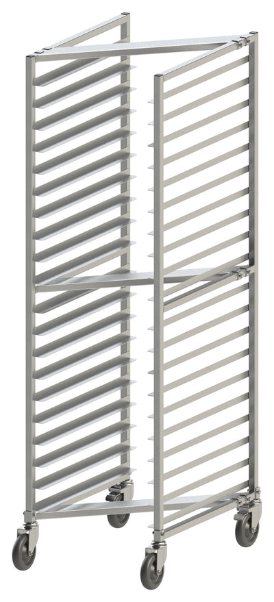 Winco AWZK-20 22 Inch Nesting Sheet Pan Rack Aluminum 20 Pans Capacity