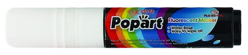 Winco MBPM-W 15g Neon Marker Neon White with 1/16 Inch Chisel Tip