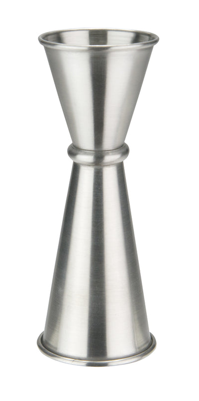 Winco J-9 1 Oz 2 Oz Japanese-style Jigger Rolled Rim Stainless Steel