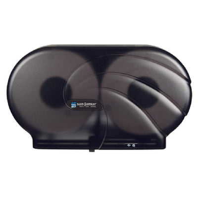Carlisle R4090TBK 19 Inch Toilet Tissue Dispenser Jumbo Roll Plastic Black
