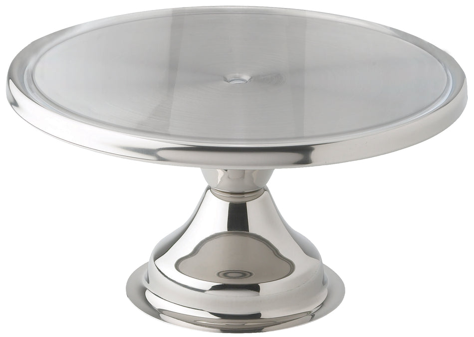 Winco CKS-13 13 Inch Diameter Cake Stand Stainless Steel Round Assembly Required