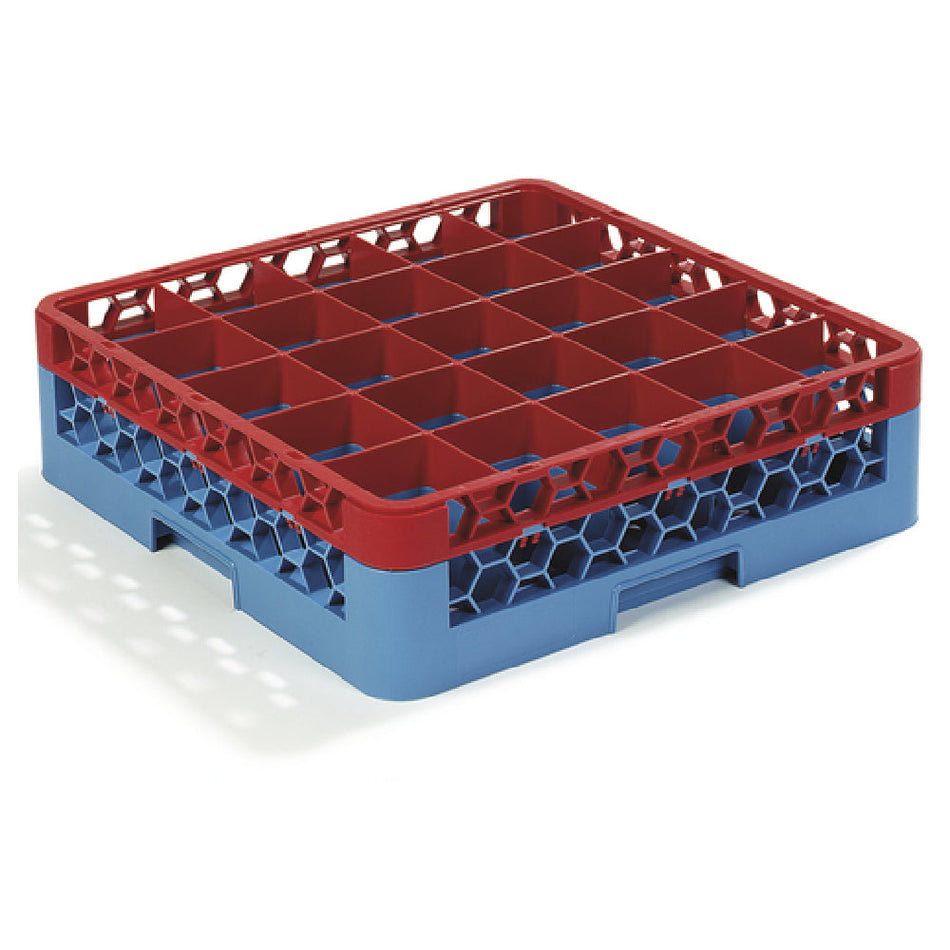Carlisle RG25-1C410 19 Inch Dishwasher Rack Red-Blue Polypropylene With Extender