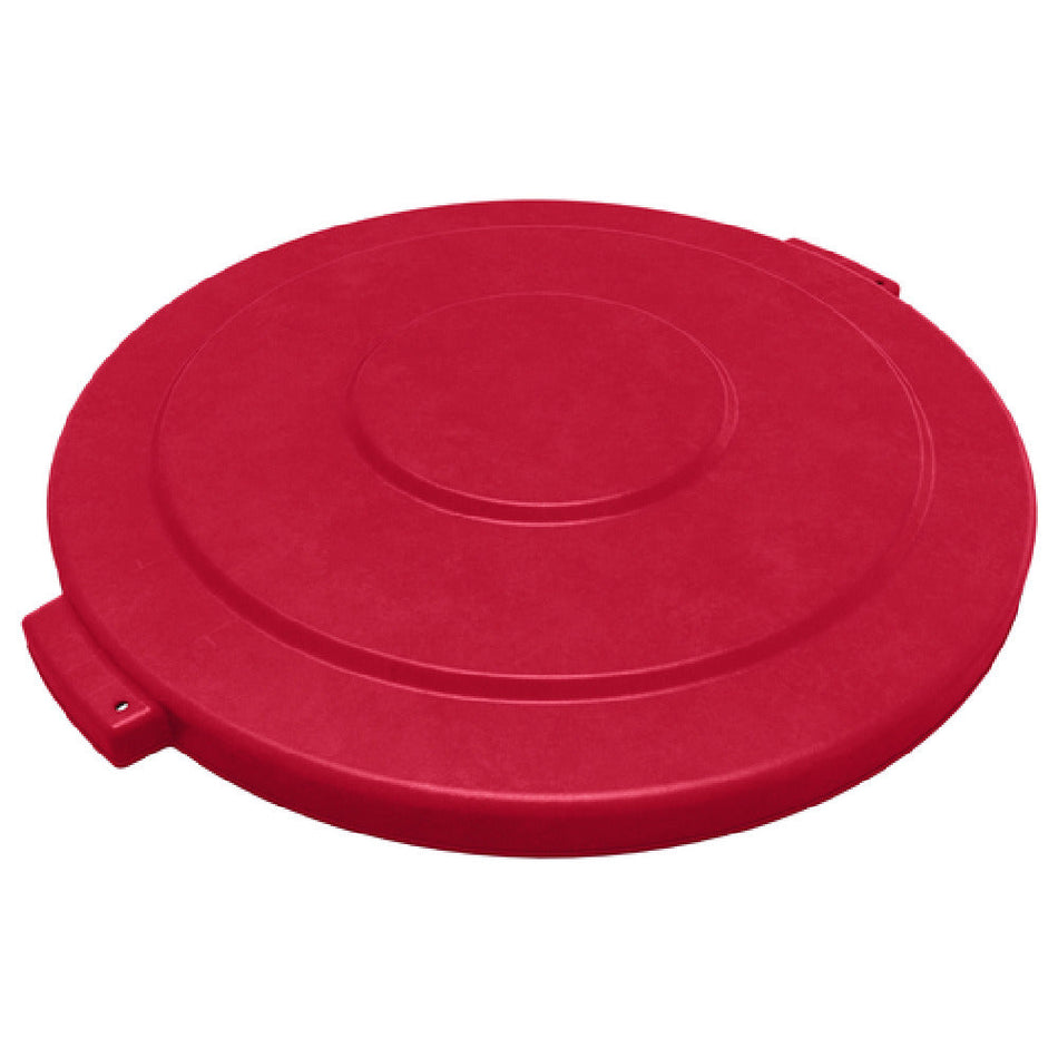 Carlisle 84104505 Round Lid 24-16/25 Dia. Heavy-duty Red Polyethylene