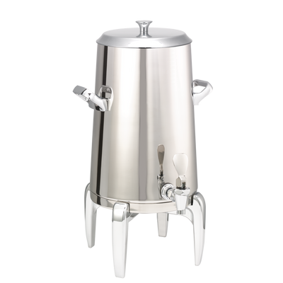 Flame Free™ Thermo-Urn™ 3-Gallon Vacuum Insulated Urn with Modern Legs and Flat Lid in Polished Stainless