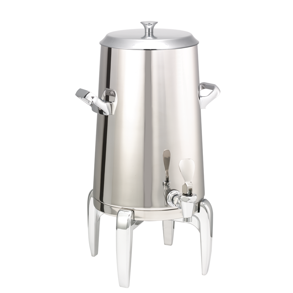 Flame Free™ Thermo-Urn™ 3-Gallon Vacuum Insulated Urn with Modern Legs and Flat Lid in Polished Stainless