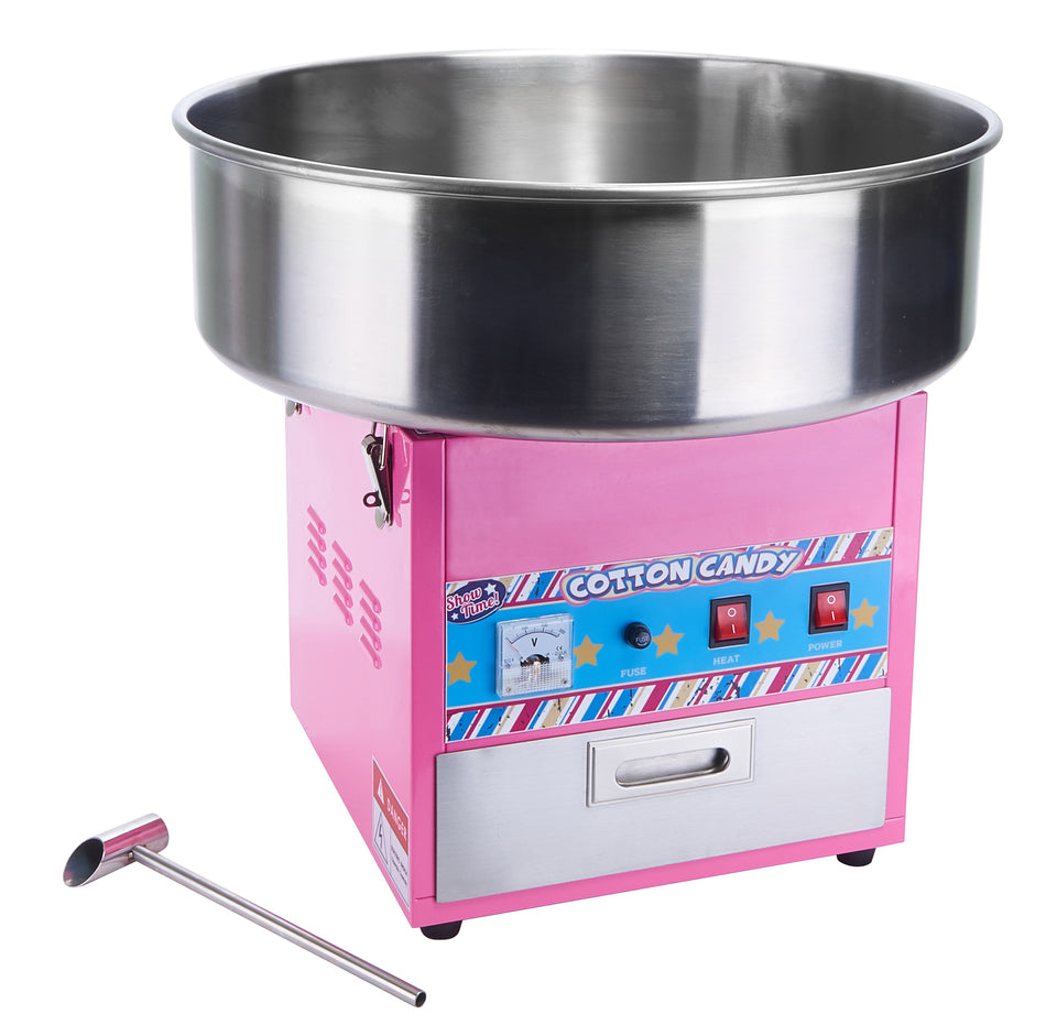Winco CCM-28 20-1/2 Inch Stainless Steel Cotton Candy Machine with Scooper