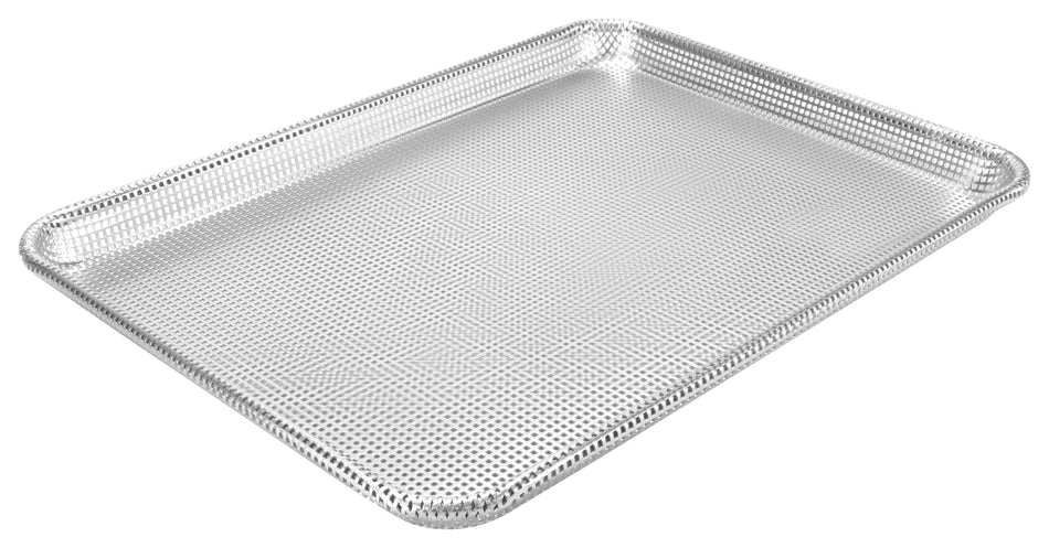 Winco ALXN-1318P 13 Inch Sheet Pan Half-Size Fully Perforated Aluminum
