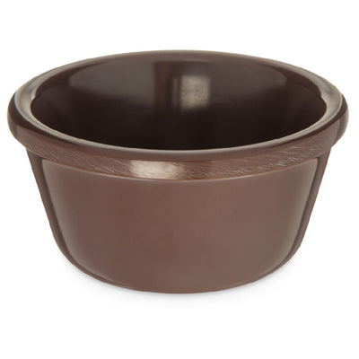 Carlisle S28069 3 Oz Ramekin Dishwasher Safe Stain Resistant Melamine Chocolate