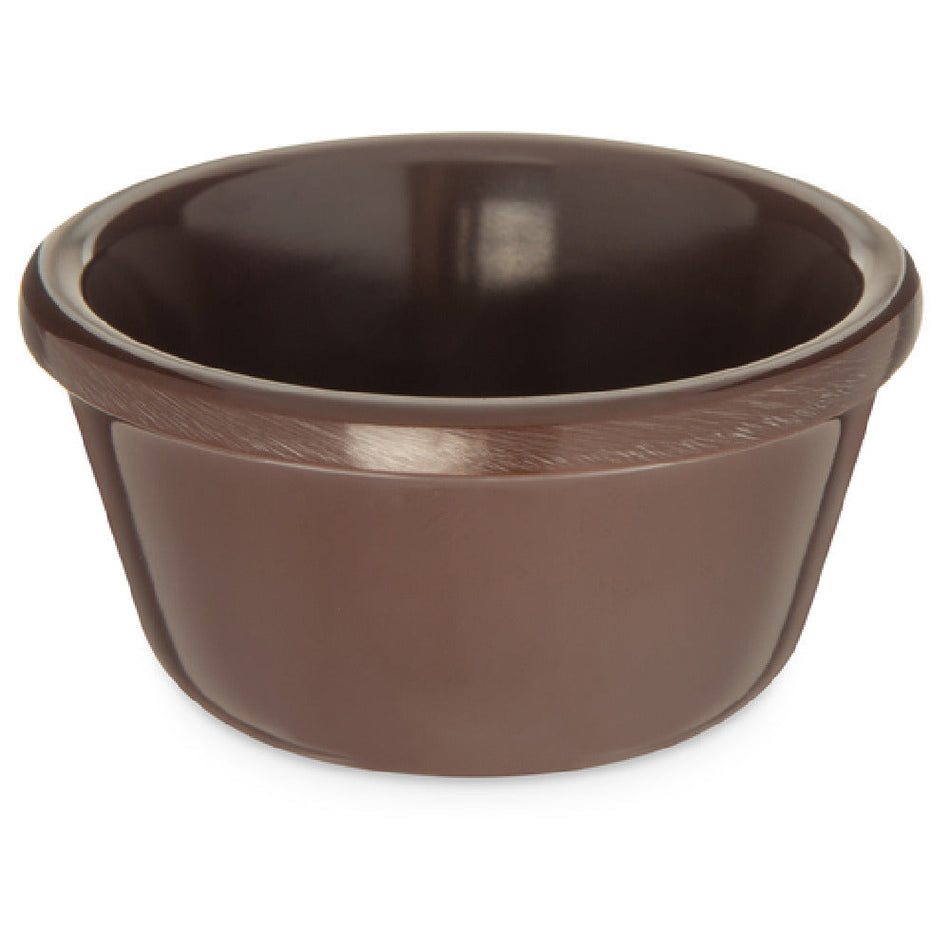 Carlisle S28069 3 Oz Ramekin Dishwasher Safe Stain Resistant Melamine Chocolate