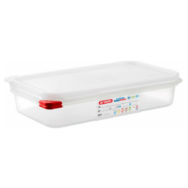 Carlisle 03029 2.6 Quart Food Storage Container - GN 1/3 Polypropylene Transparent