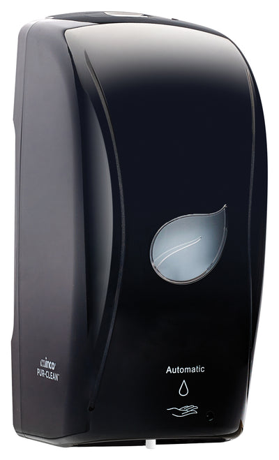Winco SDAL-1K 35 Oz Automatic Liquid Soap Dispenser Wall Mount Black Plastic