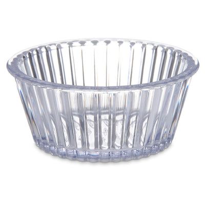 Carlisle 084507 4-1/2 Oz Clear Ramekin Dishwasher Safe Fluted