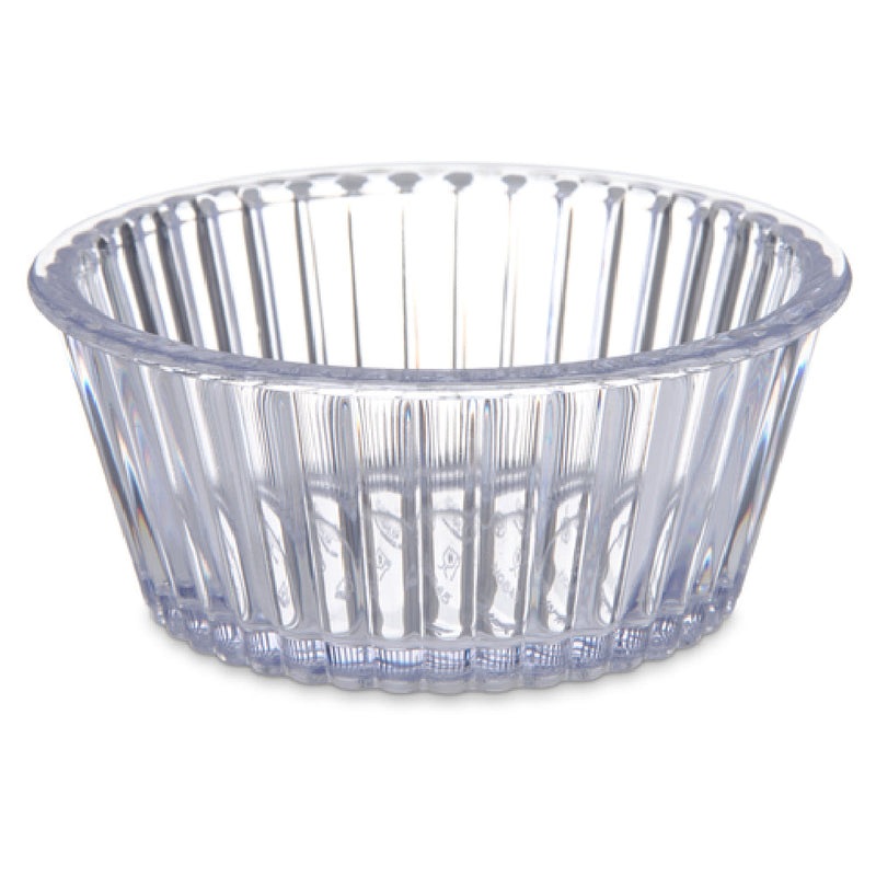 Carlisle 084507 4-1/2 Oz Clear Ramekin Dishwasher Safe Fluted