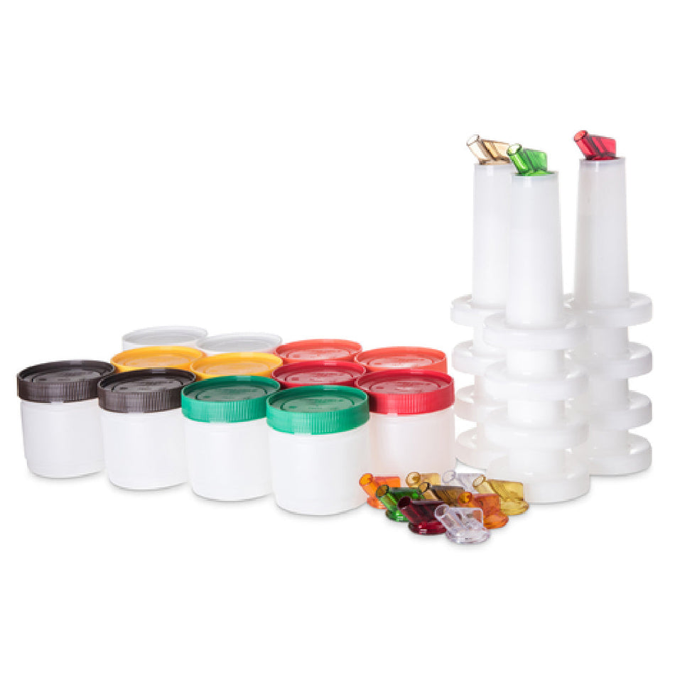 Carlisle PS501N00 16 Oz Pint Complete Container Break Resistant Assorted Colors