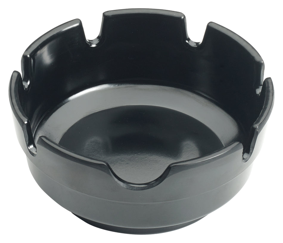 Winco MAS-4K 4 Inch Diameter Round Ashtray Bakelite Black