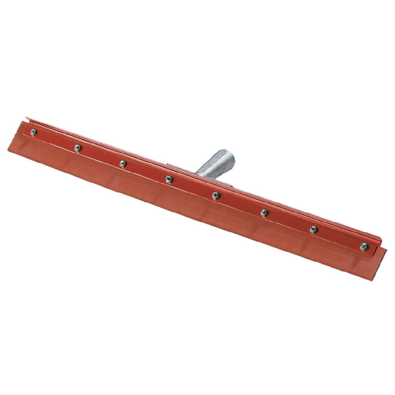 Carlisle 4007600 24 Inch Floor Squeegee Head Non-marking Rubber Medium Flex Red Frame