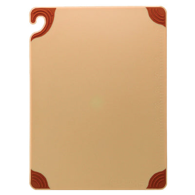 Carlisle CBG182412BR 24 Inch Cutting Board with Anti-Slip Grip Corners Brown Co-Polymer