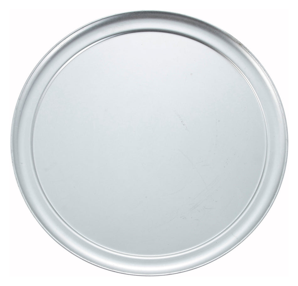Winco APZT-16 16 Inch Dia Round Aluminum Pizza Pan with Wide Rim