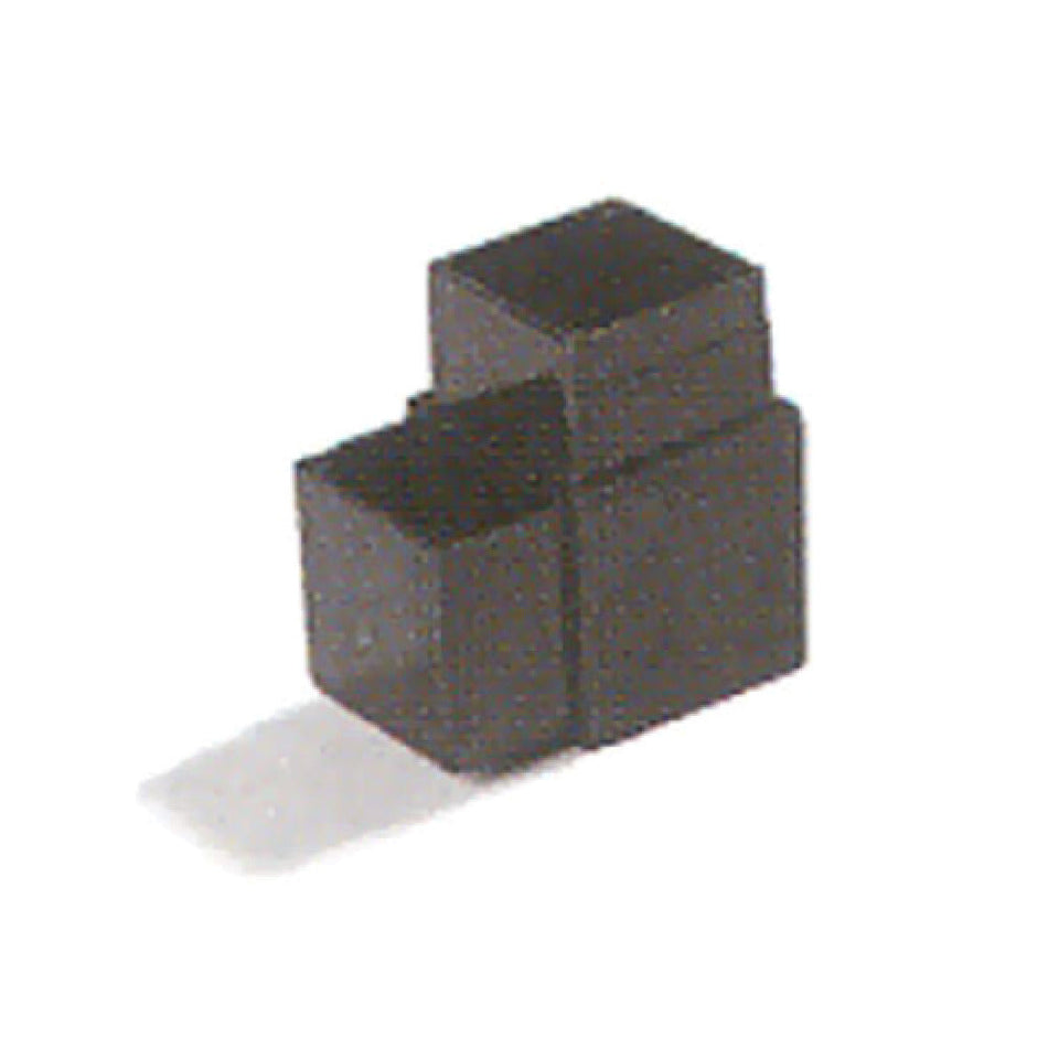 Carlisle 900431 1 Inch Square Sneeze Guard Assembly Block 90 Degree Angle Aluminum Gray