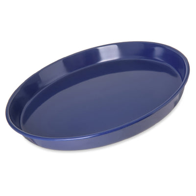 Carlisle 130060 13 Inch Diameter Round Bar Tray Melamine Cobalt Blue